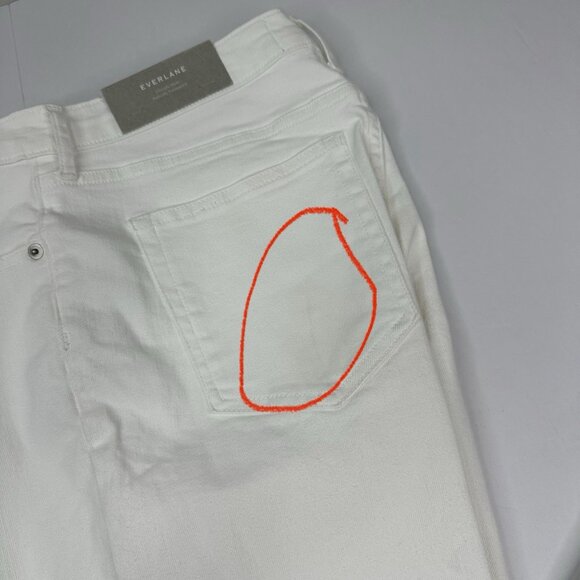 Everlane Women's NWT White The High Rise Skinny Minimalist Ankle Jean W31.25/L28 - Picture 7 of 12
